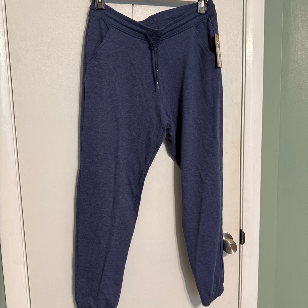 Brand New Blue Jogger Pants, camo fleece